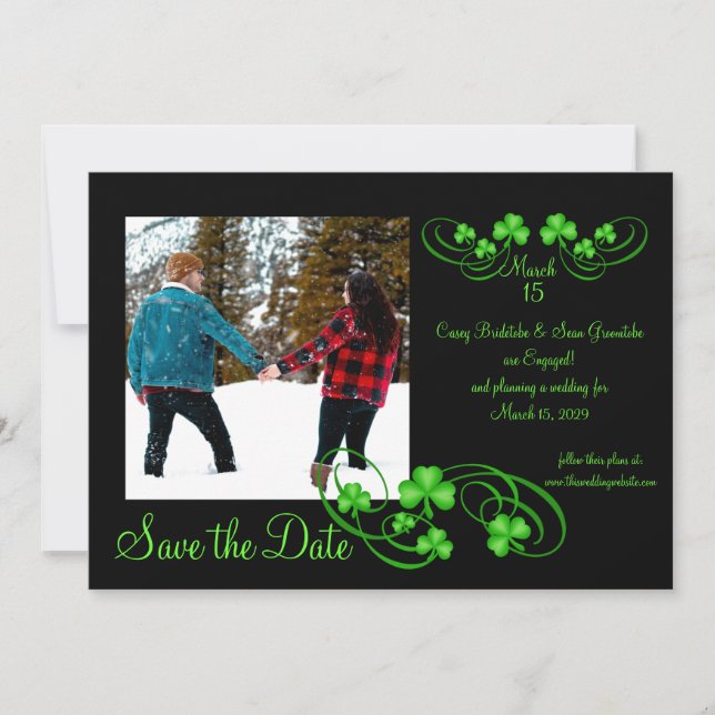 Kleeblatt Save the Date (Vorderseite)