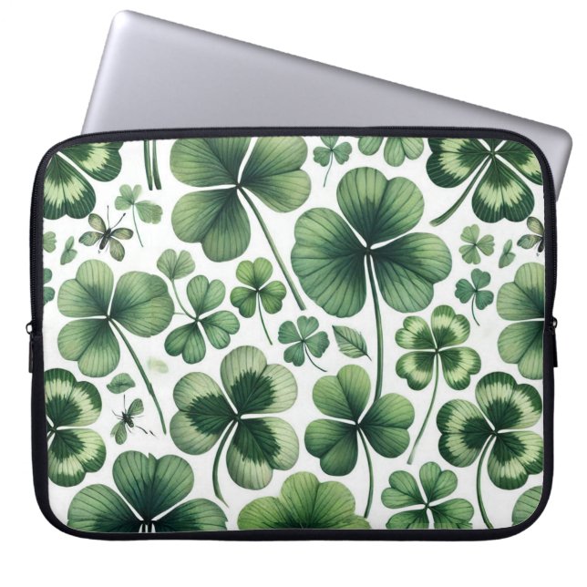 Kleeblatt-Schlitterstepp Laptopschutzhülle (Vorderseite)