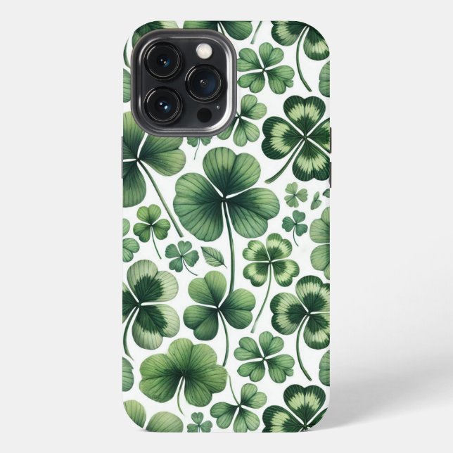 Kleeblatt-Shuffle iPhone 13 Pro Max Hülle (Rückseite)