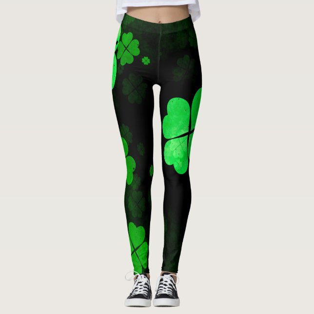 Kleeblatt St. Patrick Leggings (Vorderseite)