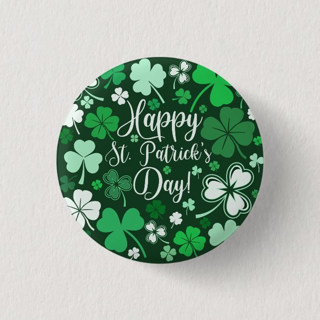 Kleeblatt St Patrick's Button (Vorderseite)
