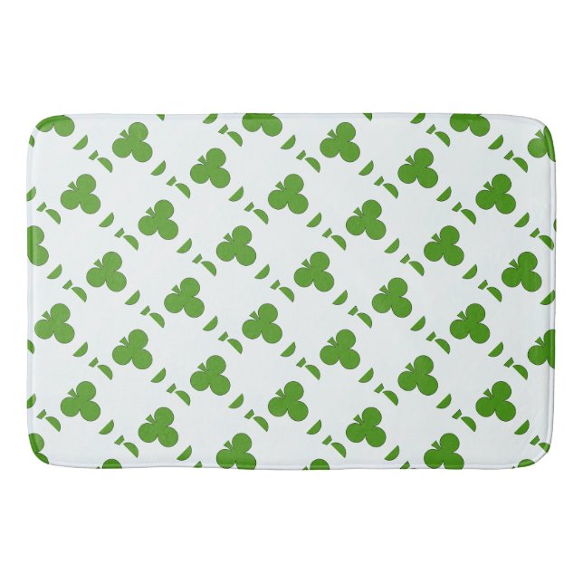 Kleeblatt St. Patrick's Day Badematte (Vorderseite)