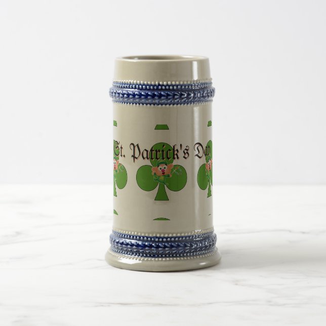 Kleeblatt St. Patrick's Day Bierglas (Mittel)