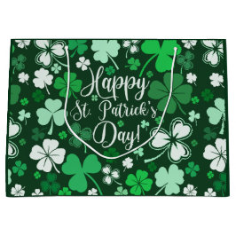 Kleeblatt St. Patrick's Day Große Geschenktüte