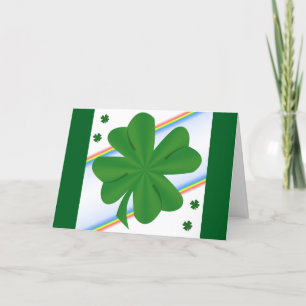 Kleeblatt St. Patrick's Day Grußkarte Karte
