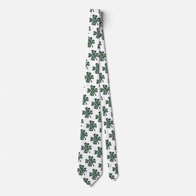 Kleeblatt St Patricks Day Krawatte (Vorderseite)