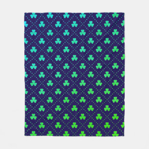 Kleeblatt St. Patrick's Day Muster-53223 Fleecedecke