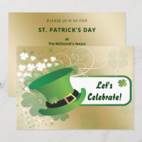 Kleeblatt St Patricks Day Party Einladung