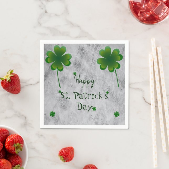 Kleeblatt St. Patrick's Day Serviette (Beispiel)