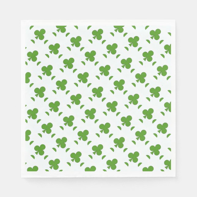 Kleeblatt St. Patrick's Day Serviette (Vorderseite)