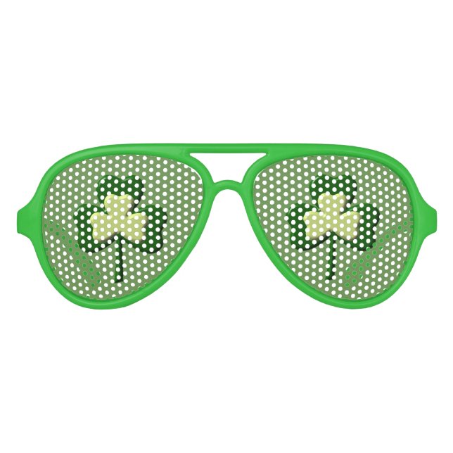 Kleeblatt St. Patrick's Day Sonnenbrille (Vorderseite)