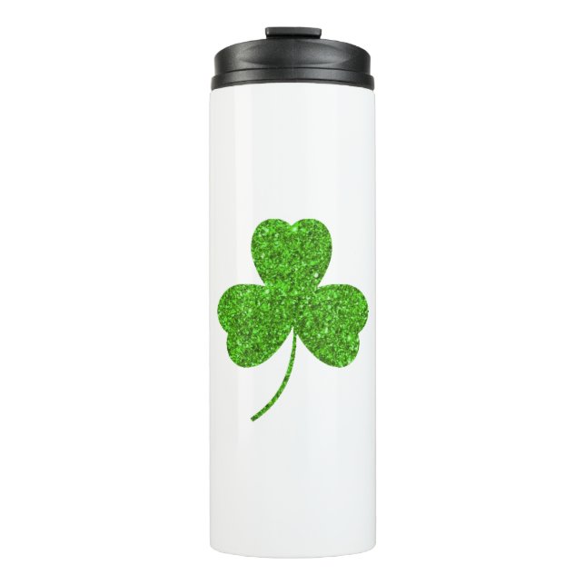 Kleeblatt St. Patrick's Day Thermosbecher (Vorderseite)