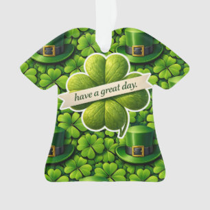 Kleeblatt St. Patrick's Day viel Spaß Ornament