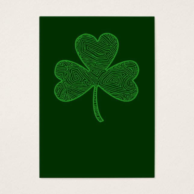 Kleeblatt St. Patricks Day Wallet Cards (Vorderseite)
