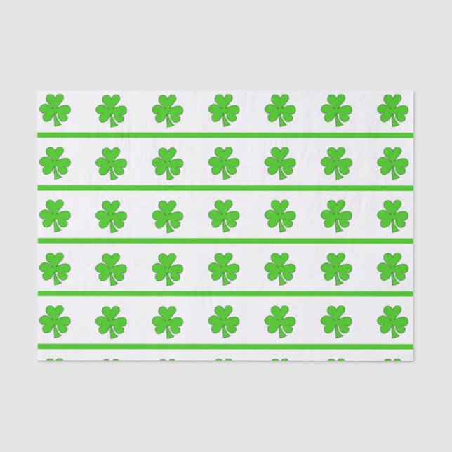 Kleeblatt Streifen Seidenpapier (Vorderseite)