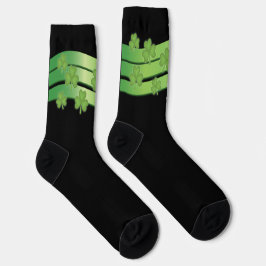 Kleeblatt Streifen Socken