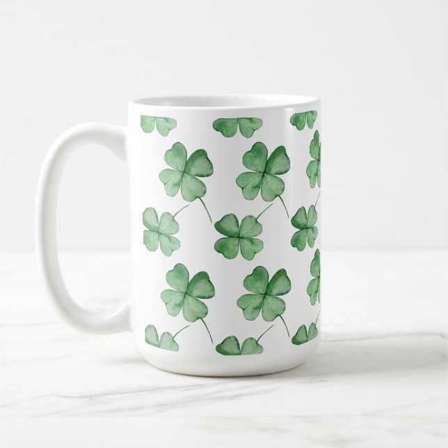 Kleeblatt Tasse für den St. Patrick's Day (Links)