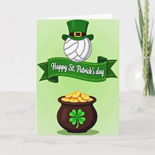 Kleeblatt-Topf-St.-Patricks-Tag-Karte Karte
