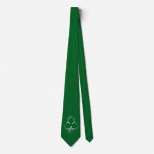 Kleeblatt Trefoil Green St. Patrick's Day Neck Tie Krawatte