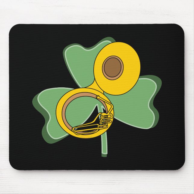 Kleeblatt Tuba Mousepad (Vorne)