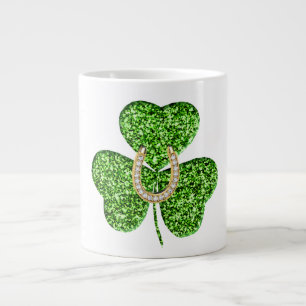 Kleeblatt und Hufeisenjumbo-Tasse Jumbo-Tasse