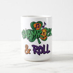 Kleeblatt und Roll St. Patrick's Day Kaffeetasse