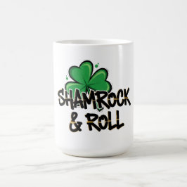 Kleeblatt und Roll St. Patrick's Day Kaffeetasse