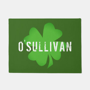 Kleeblatt  Vierblättriges Kleeblatt   Irish Custo Fußmatte