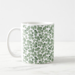 Kleeblatt Wasserfarbe am St. Patrick's Day Kaffeetasse