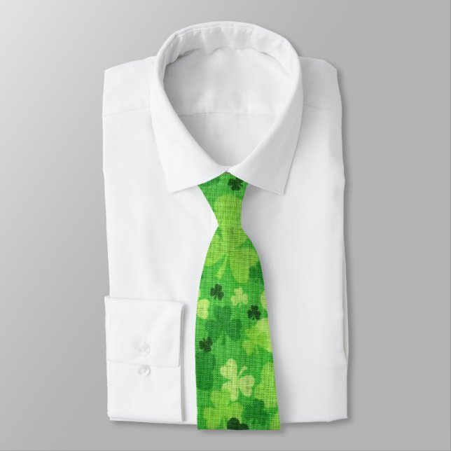 Kleeblatt "Woven Cloth" St. Patrick's Day Krawatte (Gebunden)
