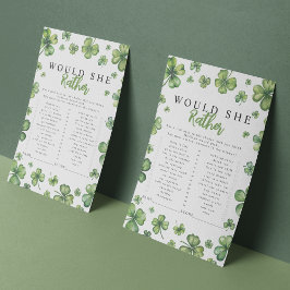 Kleeblatt würde sie eher ein Baby-Duschspiel mache