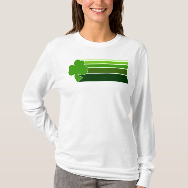 Kleeblatt zeichnet T - Shirt (Vorderseite)