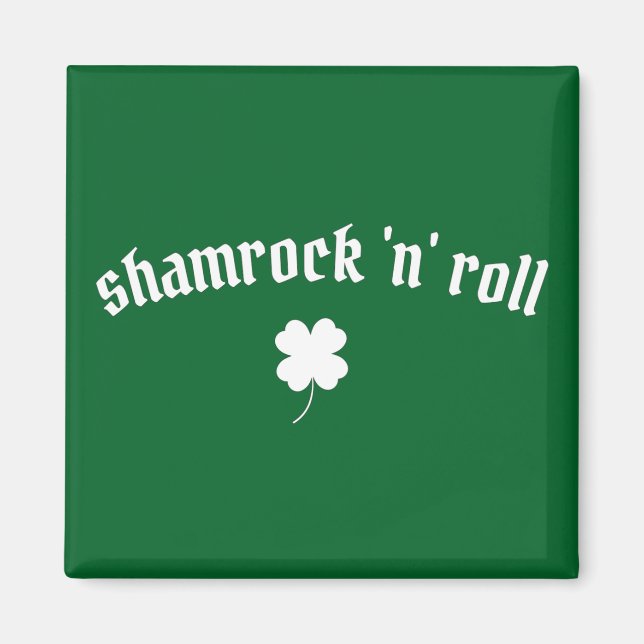 Kleeblatt zum St. Patrick's Day Magnet (Vorne)