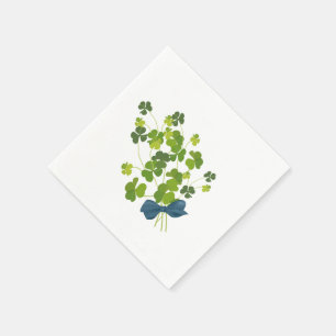 Kleeblattblumenstrauß, St Patrick Tag Serviette