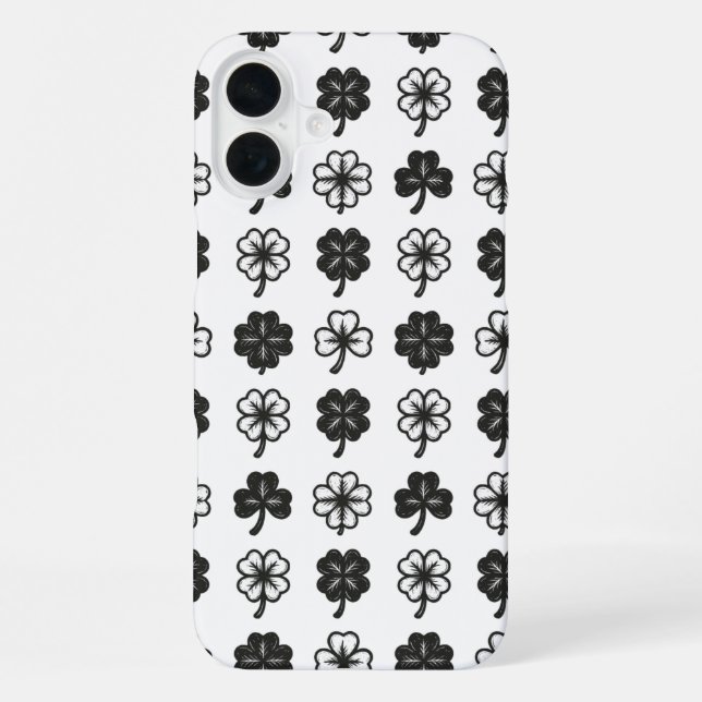 Kleeblätter iPhone 16 Plus Hülle (Rückseite)