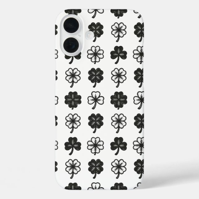 Kleeblätter iPhone 16 Plus Hülle (Rückseite)