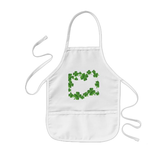 Kleeblätter Kinderschürze (Vorne)
