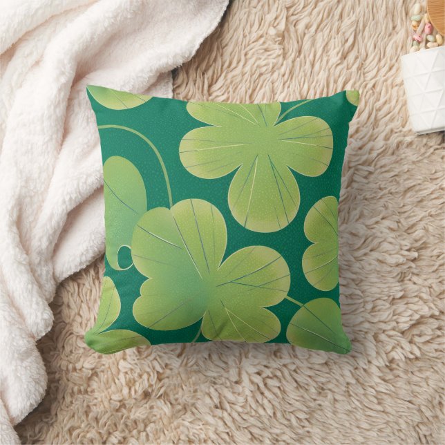 Kleeblätter Kissen (Decke)