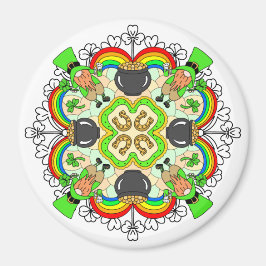 Kleeblätter, Leprechauns St Patrick's Day Magnet