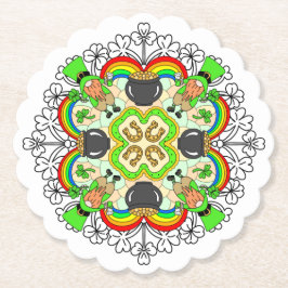 Kleeblätter, Leprechauns St Patrick's Day Untersetzer