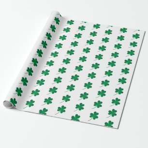 KLEEBLÄTTER/St Patrick Verpackungs-Papier Geschenkpapier