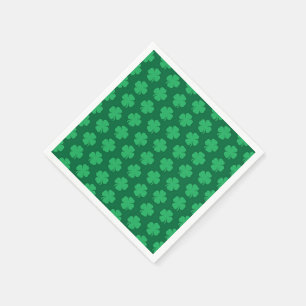 Kleeblätter, Symbol des St. Patrick's Day, Serviette