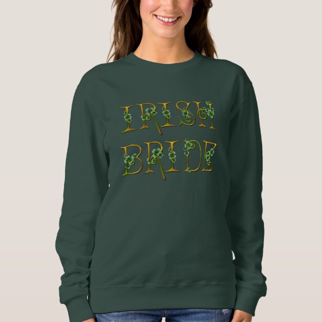 Kleeblätter und Gold Sweatshirt (Vorderseite)