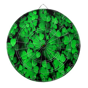 Kleeblätter und Herz St. Patrick's Day Green Dartscheibe