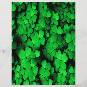 Kleeblätter und Herzen Saint Patrick's Day Grün