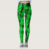 Kleeblätter und Herzens Leggings des Saint Patrick