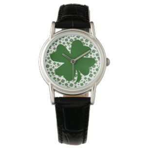 Kleeblätter und oberste Hasen 3 Armbanduhr