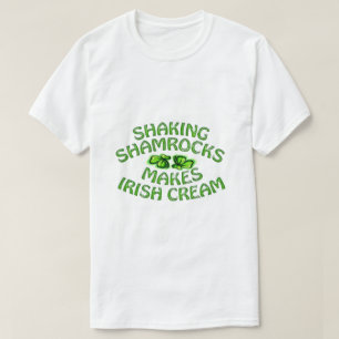 Kleeblätter warnen St. Patricks Day Spaß T-Shirt