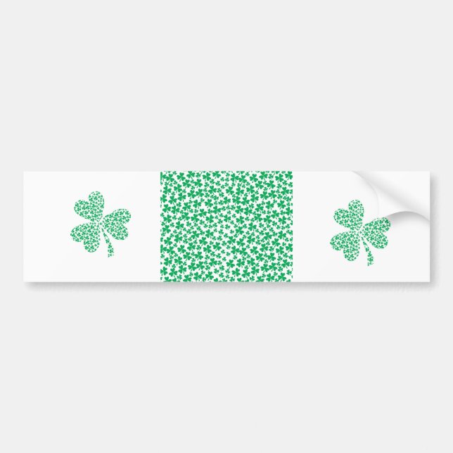 Kleeblätter zum St. Patrick's Day Autoaufkleber (Vorne)