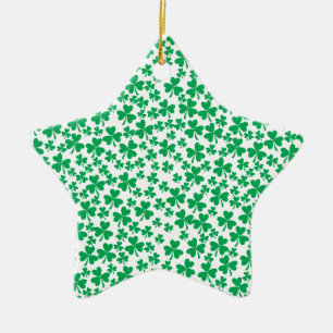 Kleeblätter zum St. Patrick's Day Keramik Ornament